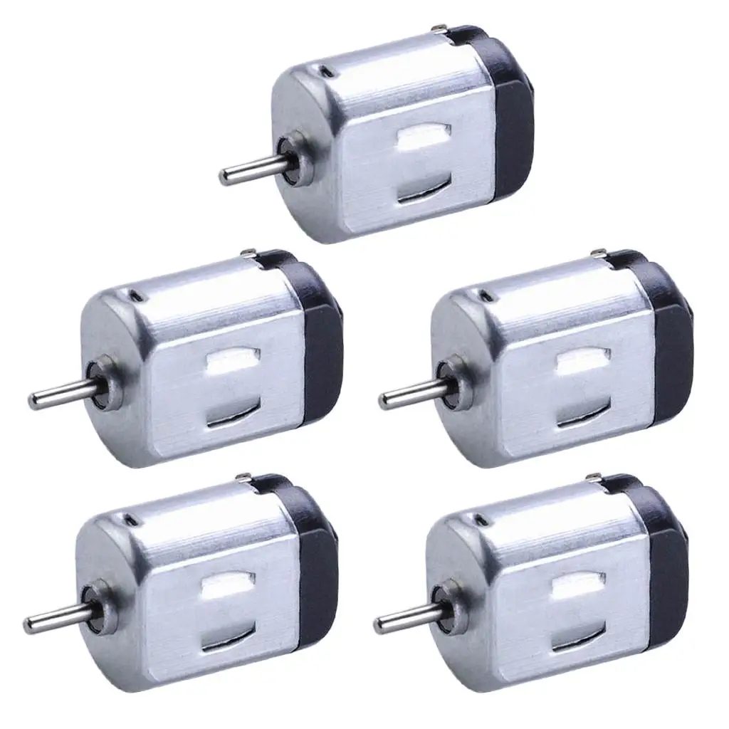 มอเตอร์ไฟฟ้ากระแสตรง 130 ขนาด 6V มอเตอร์ขนาดเล็ก วัสดุโลหะ สำหรับงาน DIY ชิ้นส่วนรถยนต์ โมเดลเครื่องบิน เรือบังคับวิทยุ ระบบขับเคลื่อนสี่ล้อ สำหรับการทดลอง