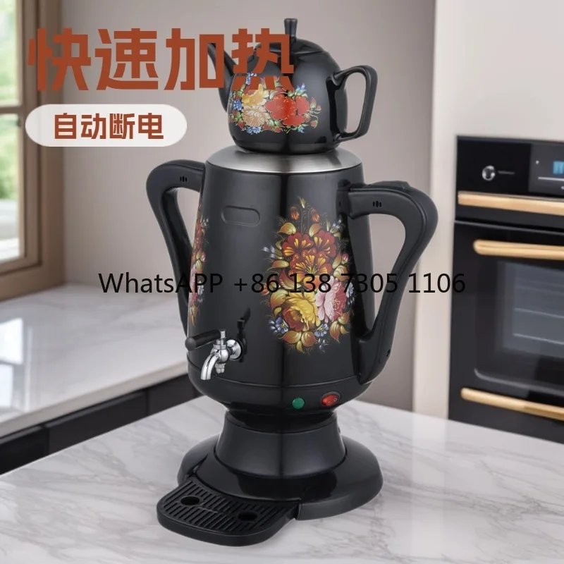 

Электрический чайник-термос из нержавеющей стали с двойными стенками, многофункциональный, для российского рынка, турецкий стиль