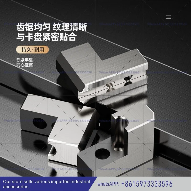 Hydraulic 3 Jaw Chuck 5 6 8 10 Inch L Type Soft Jaws for Internal External Use