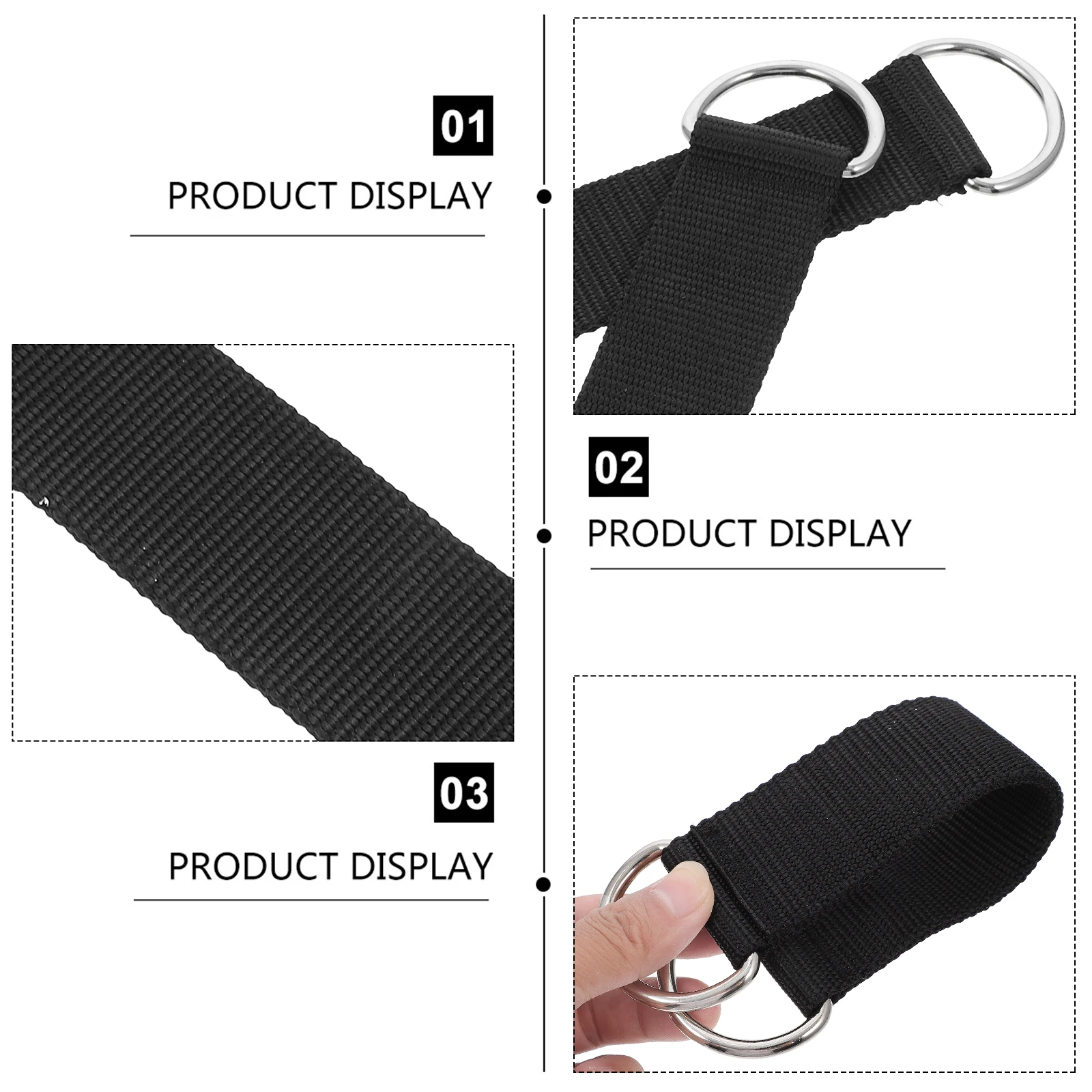 

2pcs Pulley Straps for Pull up Bar Fitness Hanger Gym Home Black Swing Straps Sports Accessories DIY Training Equipment