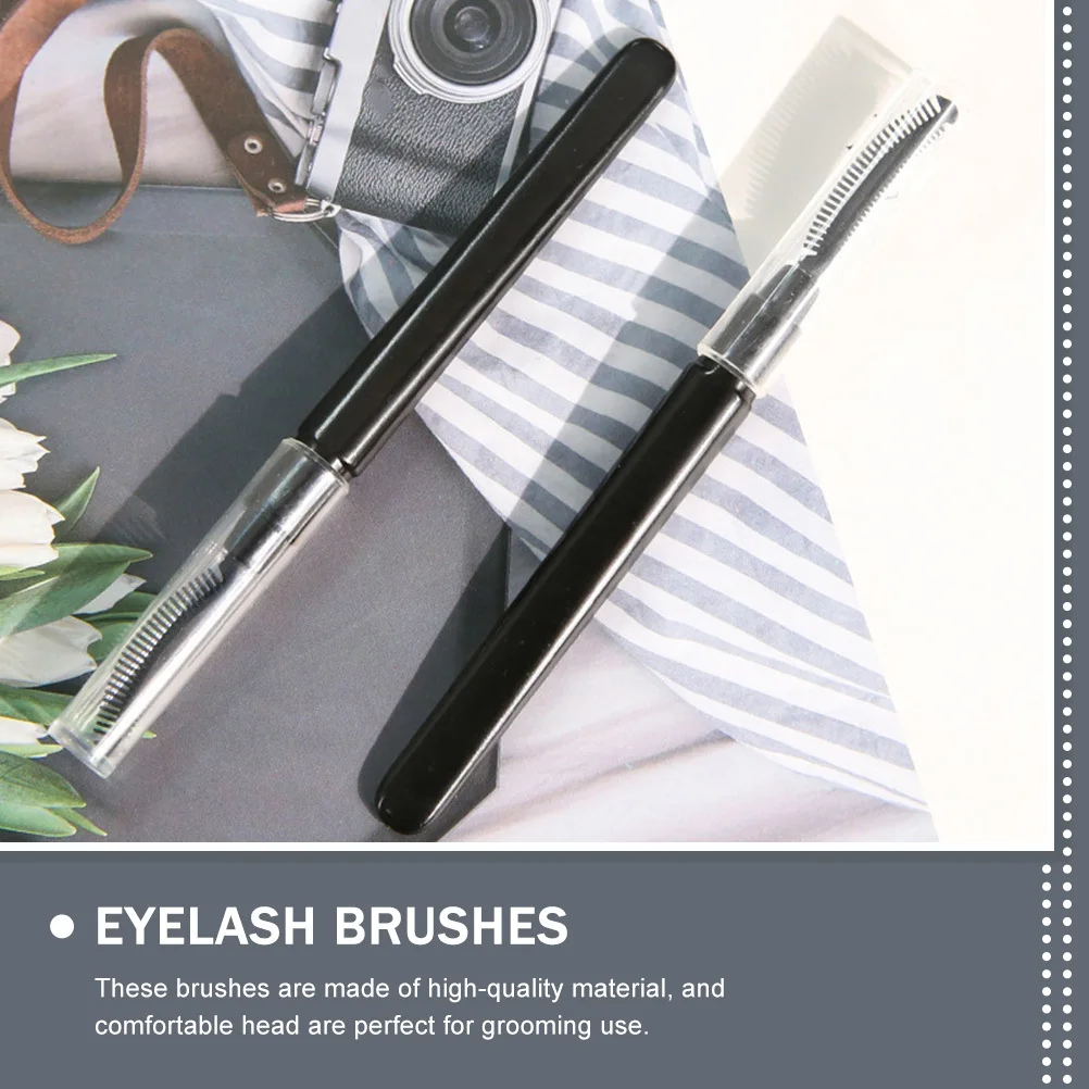 12 stuks wimperkam voor vrouwen premium draagbare make-up tool siliconen wimperborstel verzorging reisaccessoire