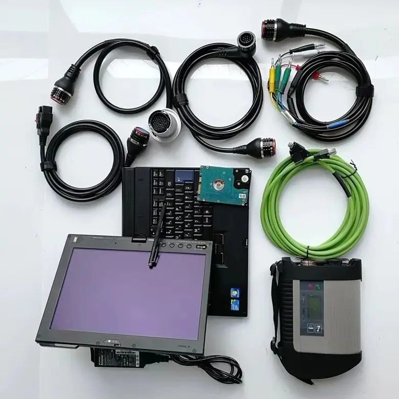 

Инструмент сканера Mb star c4 hdd 320 ГБ Win10 Программное обеспечение 06/2025 90% Новый ноутбук x220t сенсорный экран полный набор кабелей диагностика для 12 В 24 В