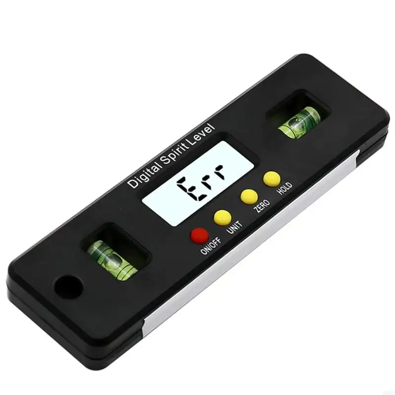 92MF Portable Level Square Angle Gauge Protractor Inclinometer Bevel Box with Data Hold Magnet for Construction Carpenter