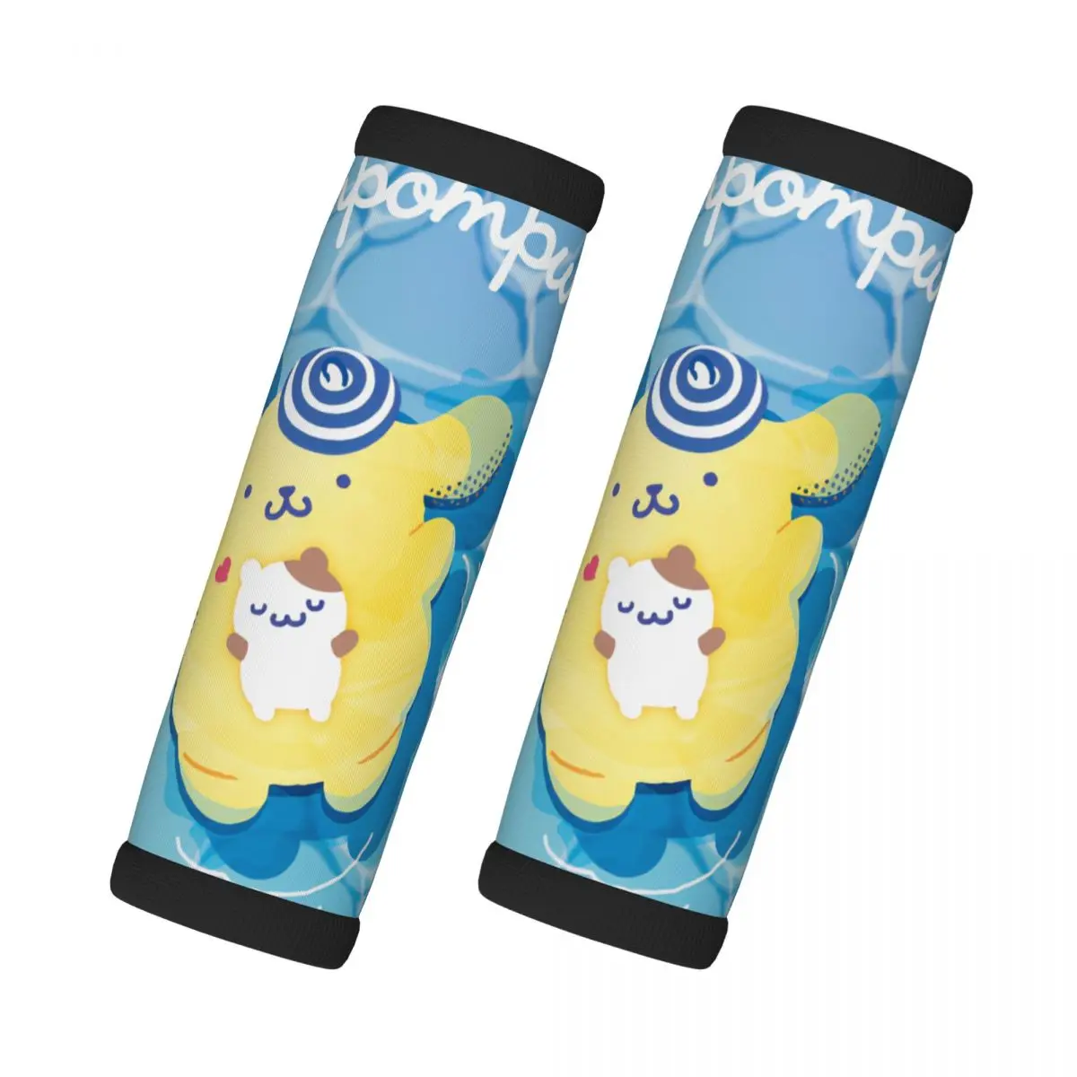 

Custom Pom Pom Purin Luggage Handles Wrap Grips 2 Pcs Neoprene Suitcases Luggage Travel Accessories For Backpack Shoulder Pad