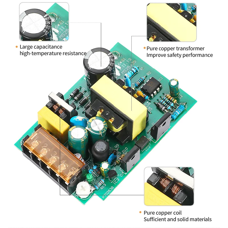 MZMW 15W 25W Switching Power Supply 5V 12V 24V Mini Size 110V 220v AC/DC Ultra-thin SMPS LED Driver Adapter S-25-5 S-25-12