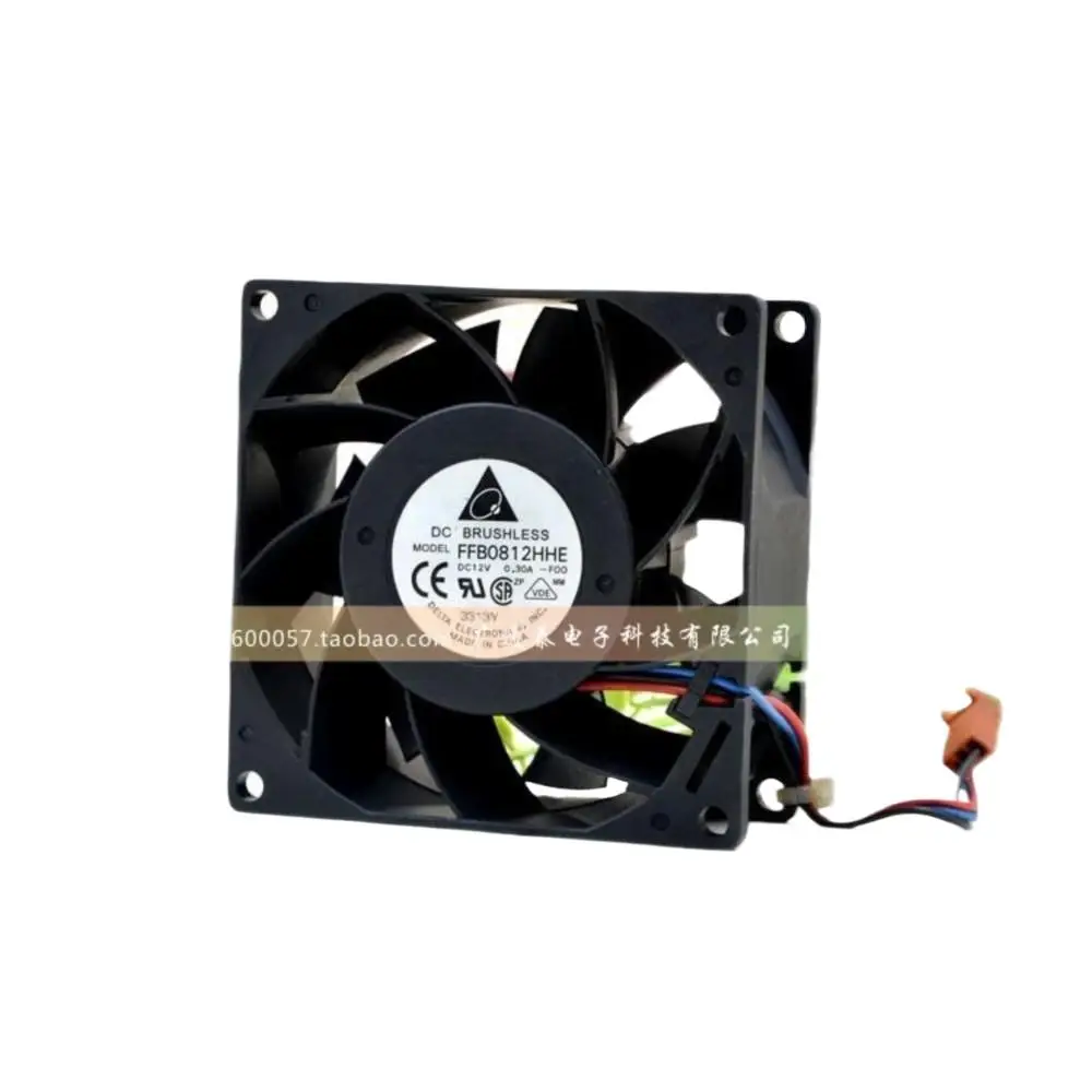 

Вентилятор 80 мм для Delta FFB0812HHE, 8 см, 12 В, 0,30 А, ШИМ, охлаждающий вентилятор с двойным шарикоподшипником, серверы 8038, электроника