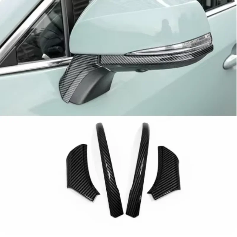 

For Toyota RAV4 2019 2020 2021 2022 2023 Car Sticker Styling Cover Eyebrow Back Rear View Side Mirror Cover Trim Frame 4PCs