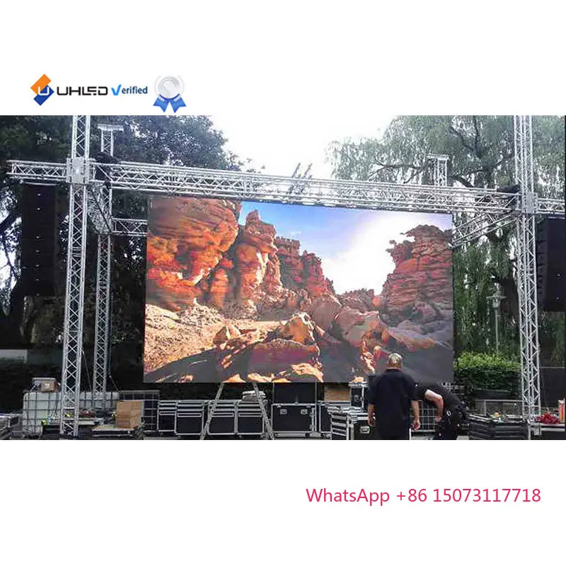 Outdoor P2.604 P2.976 P3.91 Verhuur LED-scherm 500 * 500 mm Indoor / Outdoor LED Videomuur Podiumachtergrond voor