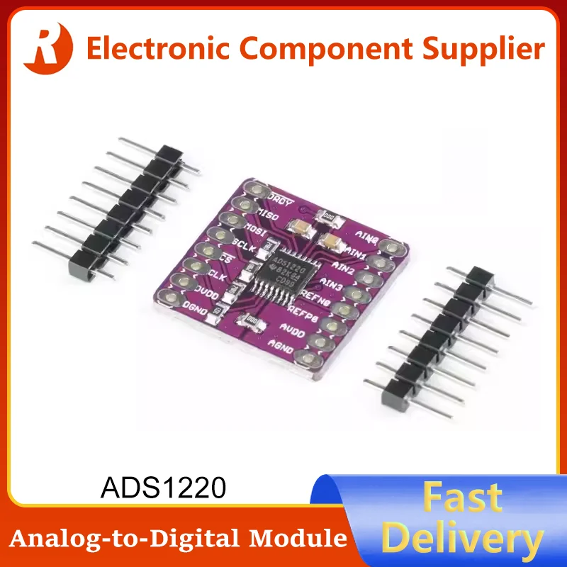 ADS1220 ADC SPI I2C Low-power 24 Bit A/D Converter Module ADC SPI I₂C IIC Analog-to-Digital Converter Sensor Module For Arduino