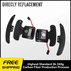 For BMW M3 X5 X6 M E90 E92 E93 E81 E82 E87 E88 E71 Saloon Coupe Convertible Carbon Fiber Steering Wheel Magnetic Paddle Shifter
