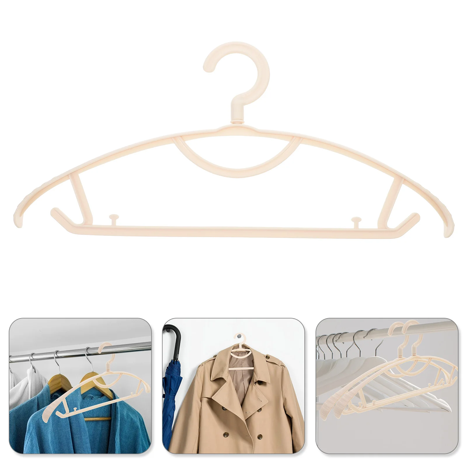 

5pcs Anti-Slip Clothes Organizer Heavy Duty Garment For Coat Dress Sweater Household Space Saving Storage Rack Pants Hanger