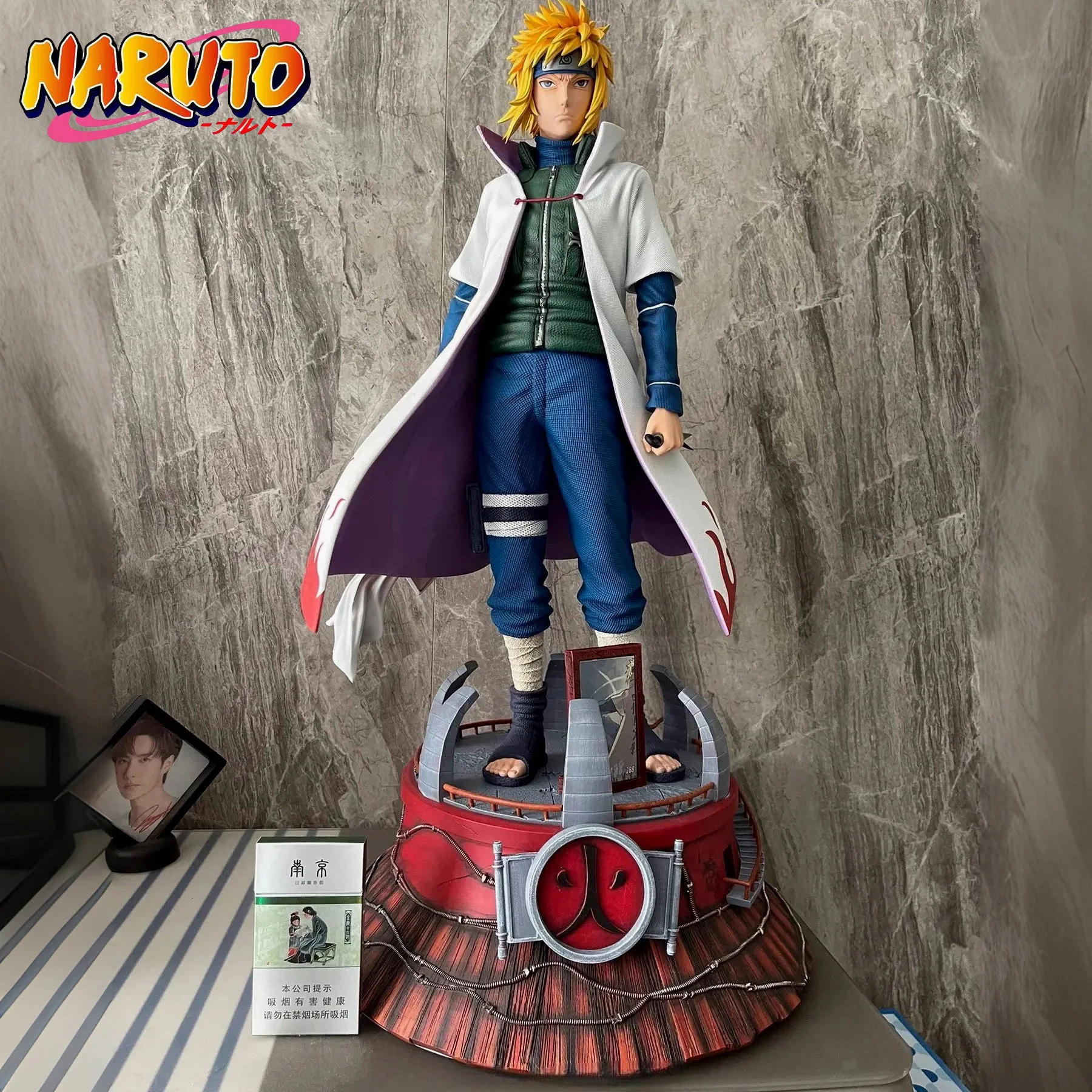 Naruto-figura de Anime de Hokage de cuarta generación, Modelo CW, estatua de pie, adornos coleccionables, regalos de juguete para niños, 1/6