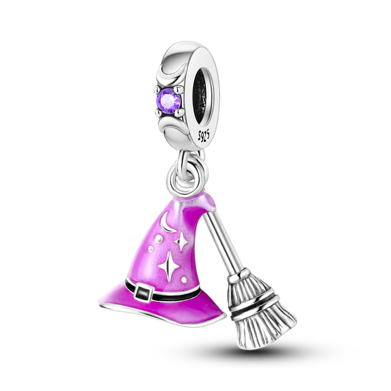 925 Sterling Silver Wing Skating Shoes Charms Bead CZ Zircon Wizard Dangle Fit Original Bracelet DIY Women Jewelry view 5