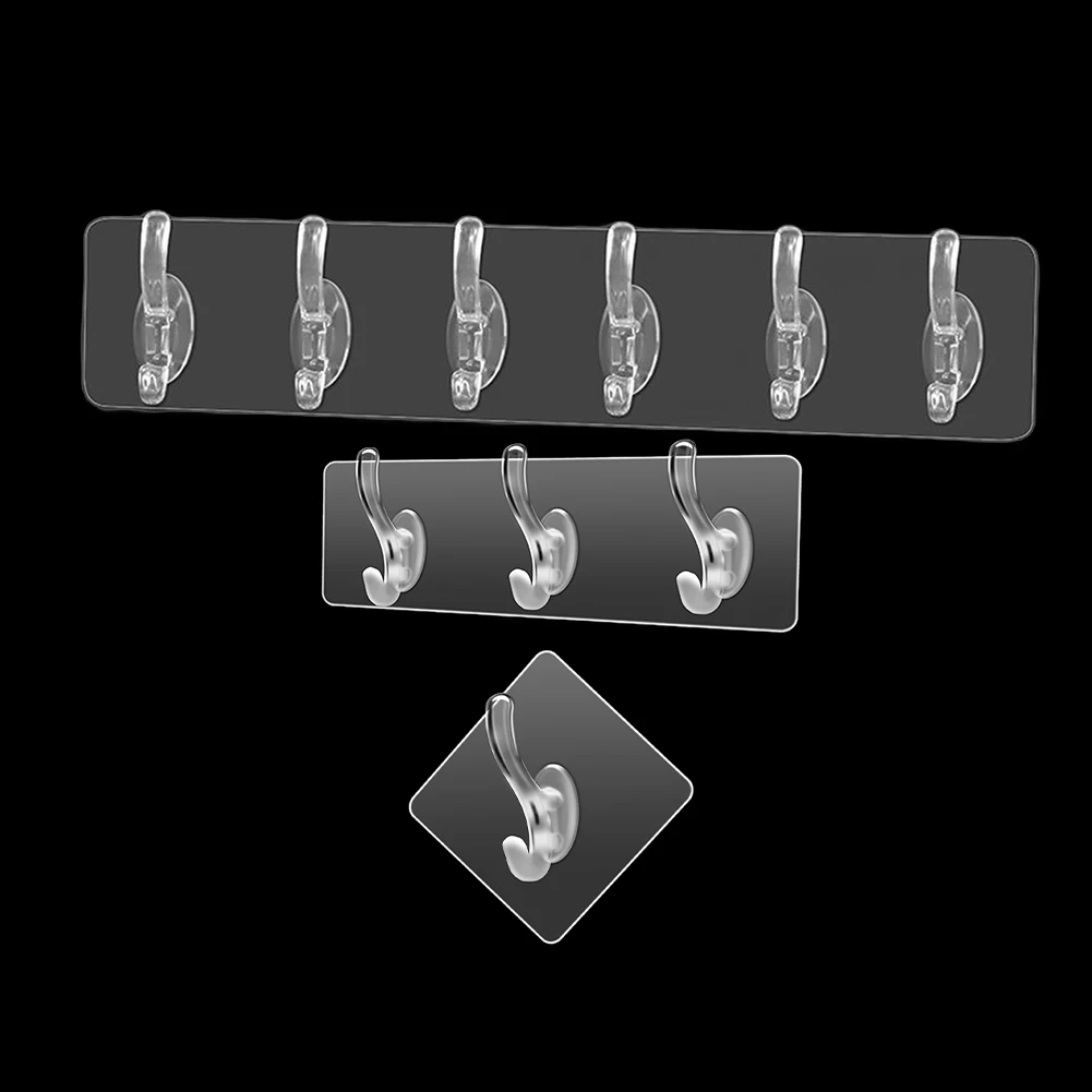 Fitment Multi Purpose Use Clothes Transparent Clothes Hats Hook Strong For The Given Title And Description