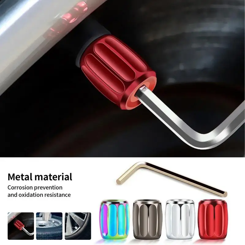 

Anti-Theft Air Caps zinc alloy Car Tire Valve Cap Auto Car Styling Dustproof Tire Covers for Car Trucks Motorcycle Bicycle