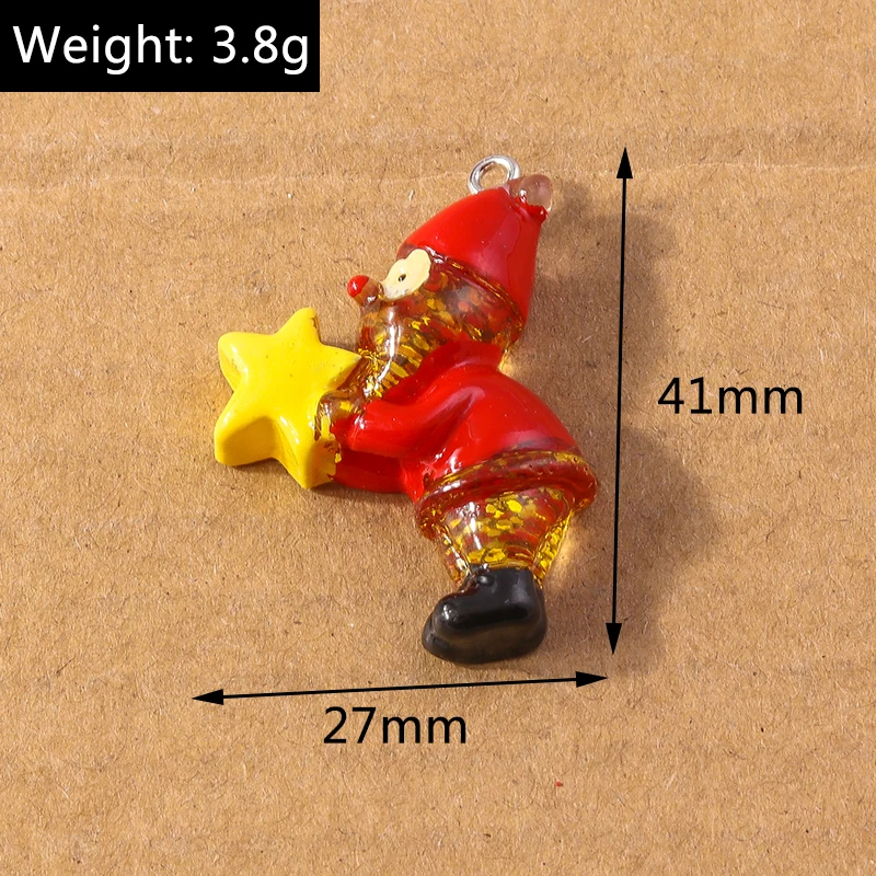10 Stück niedlichen Cartoon Meeres lebewesen Meerjungfrau Charms Tintenfisch Anhänger für Schmuck machen Halskette Ohrringe DIY Zubehör liefert – Detail 13