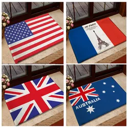 Eingang Fußmatte Nationalen Flagge USA/UK Speicher Schaum Bad Teppiche und Teppiche Australien Kanada Flagge Fußmatten 40*60cm Nicht-slip