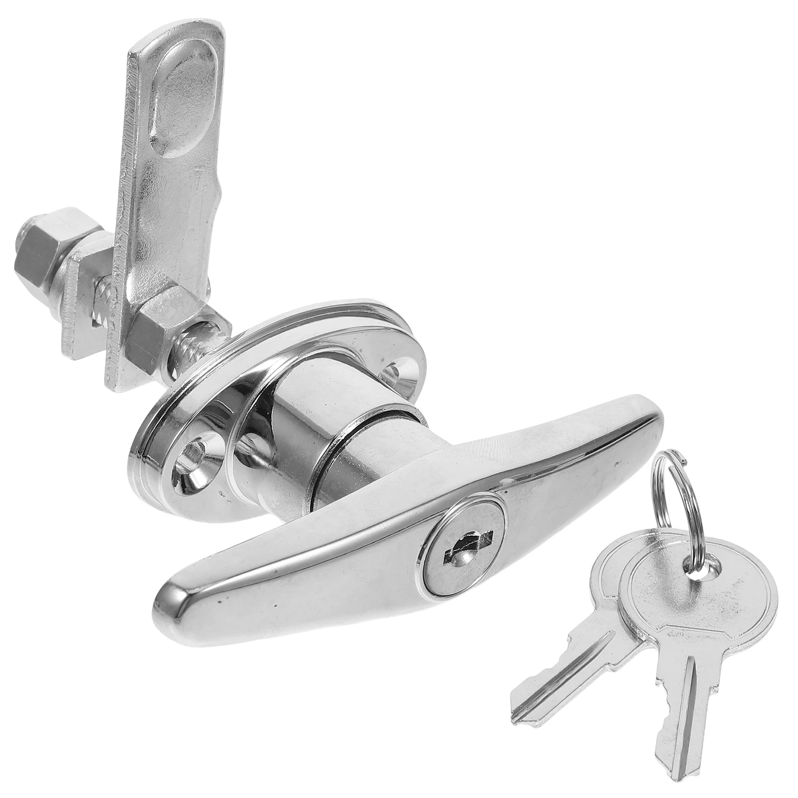 

T Shape Handle Heavy Duty Sliding Door Lock For Barn Garage Gate Cabinet Durable Metal Lock Set Hardware Security