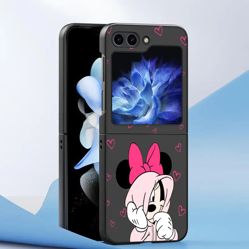 Disney Stitch Minnie Mickey Case for Samsung Galaxy Z Flip 6 5G Z Flip 4 5G Z Flip 3 Z Flip5 ZFlip3 ZFlip5 Hard PC Cover