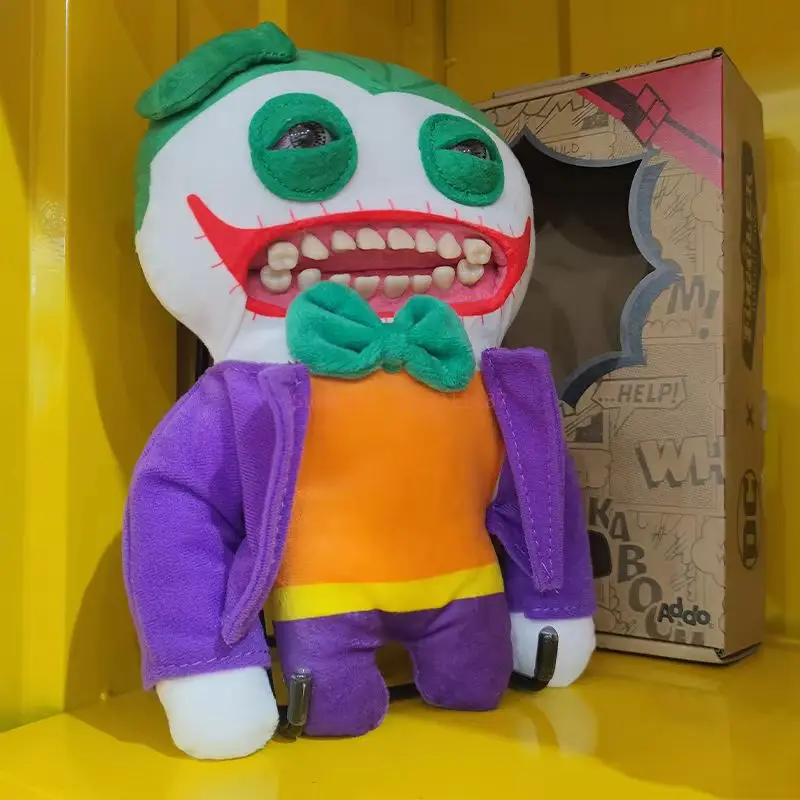 Fuggler Batman Plush Ugly Monster Joker Superman 22cm Original Cute Tooth Monster Fill Plush Dolls Toys Customized Gifts