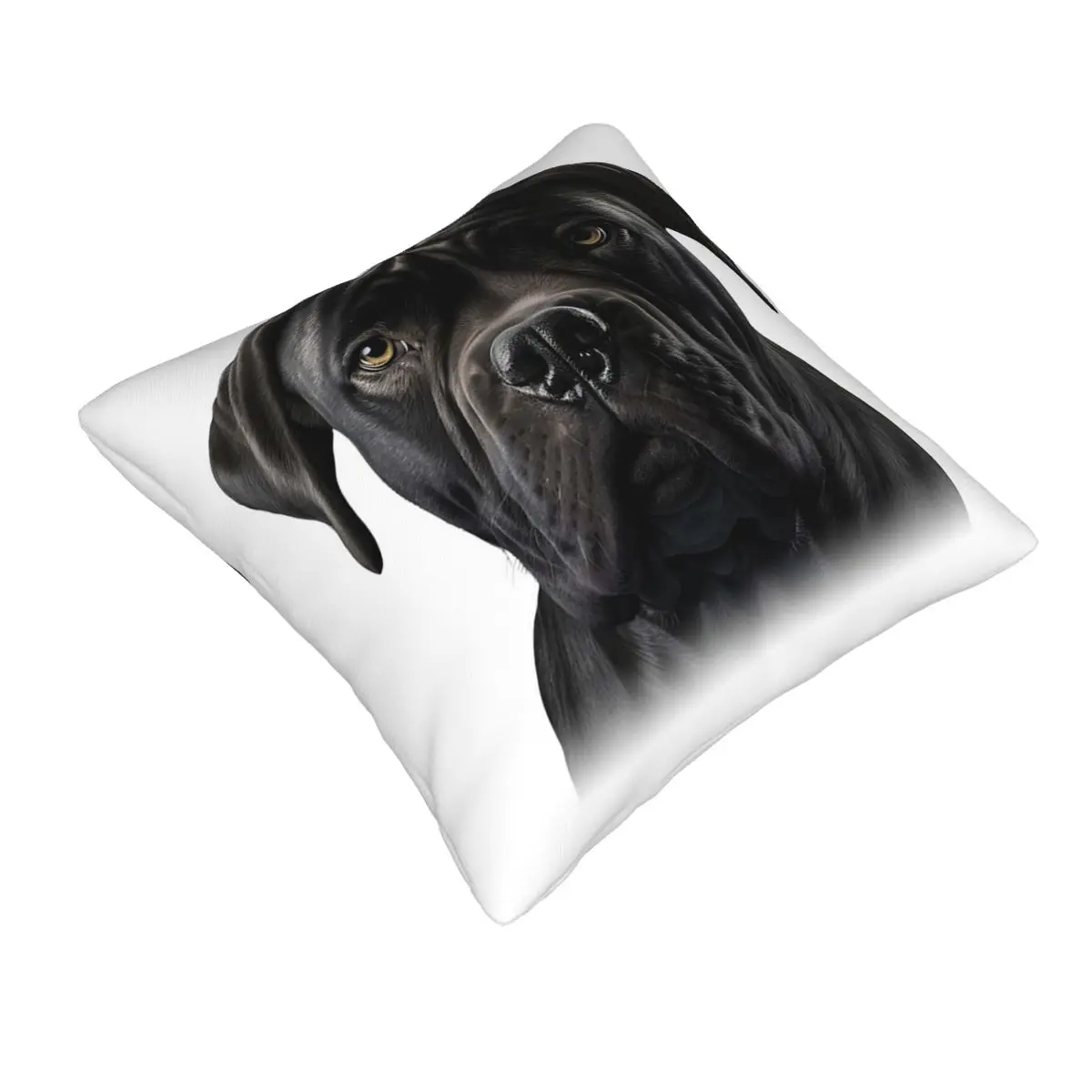 Black Cane Corso Italian Mastiff Square Pillowcase Pillow Cover Cushion Decor Comfort Throw Pillow for Home Living Room