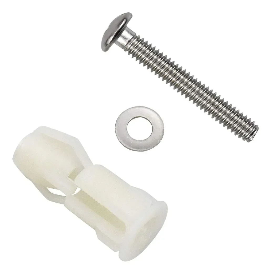 

Professional-Quality Toilet Seat Fastening Kit - Reinforced Screws Expansion Nut and Washer for a Tighter Hold