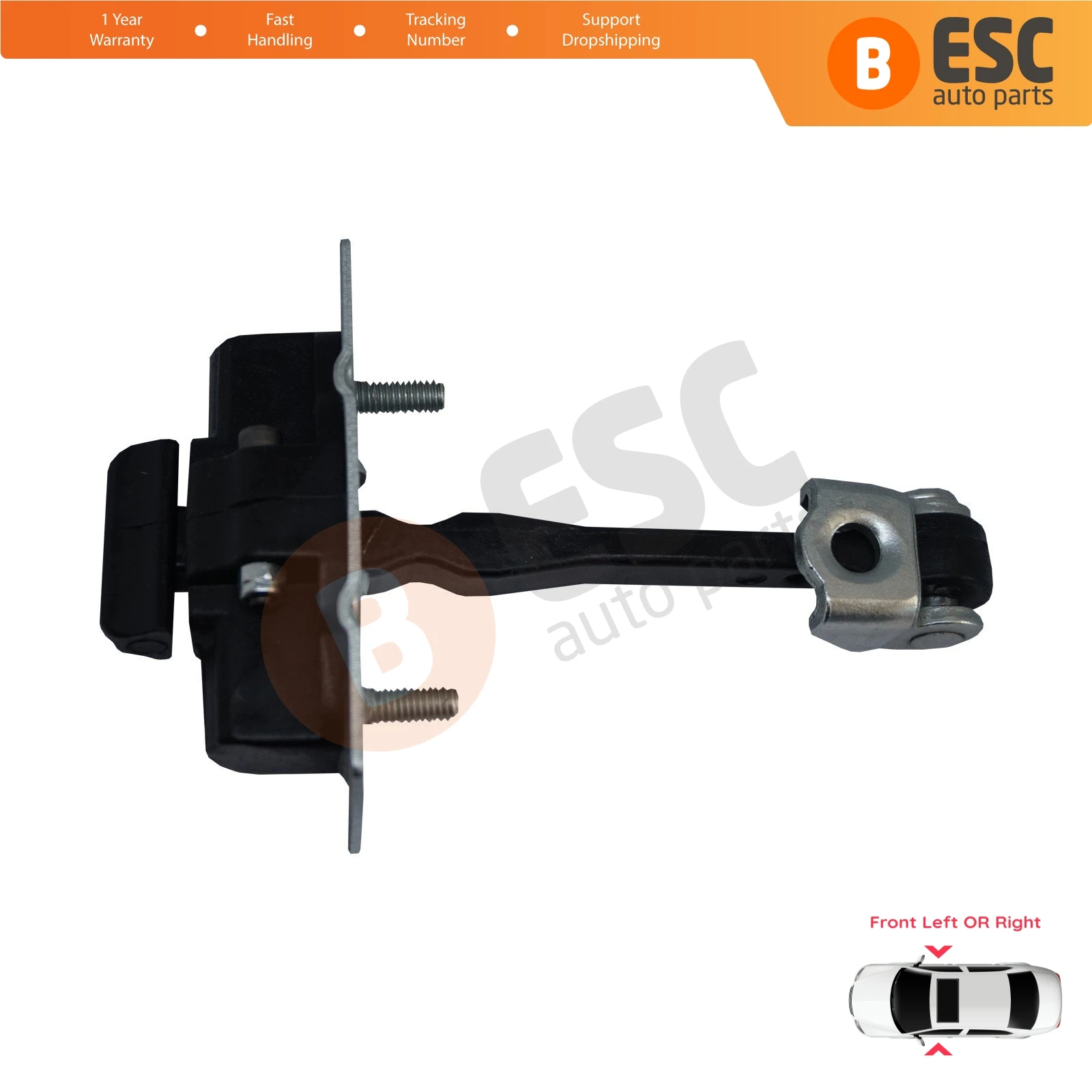 BDP766 Front Left OR Right Door Catch Hinge Brake Stop Check Strap Limiter 9675585080 for Citroen C-Elysee Peugeot 301 2012-On