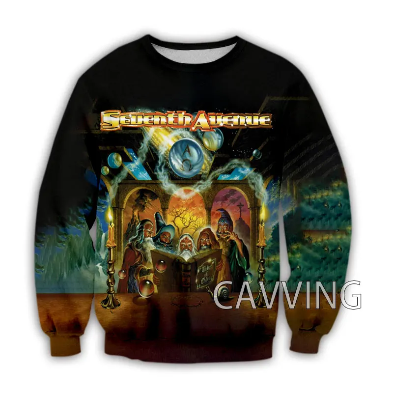 

CAVVING 3D Printed Seventh Avenue Rock Crewneck Sweatshirts Harajuku Styles Tops Long Sleeve Sweatshirts for Men/women