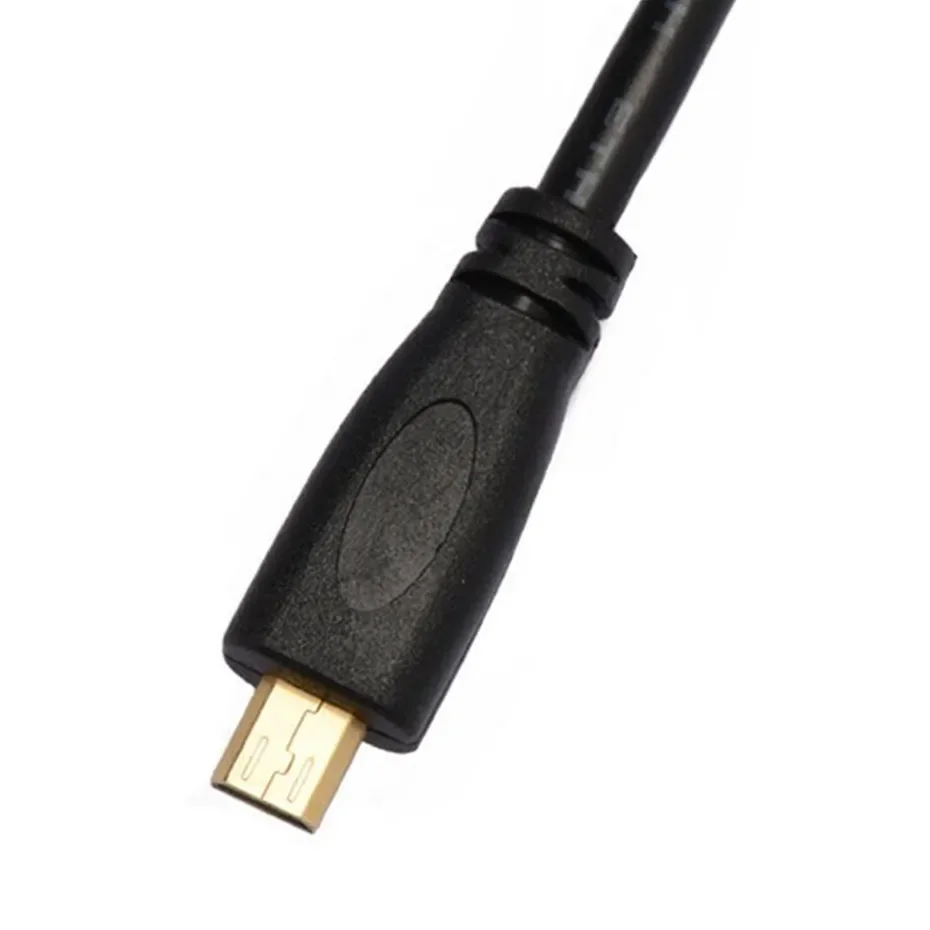 Micro typu D do wpisania kabla HDTV 0.5m 1m 1.5m 3D 4K męski wysokiej jakości pozłacany Adapter HD do tabletu HDTV kamera PC