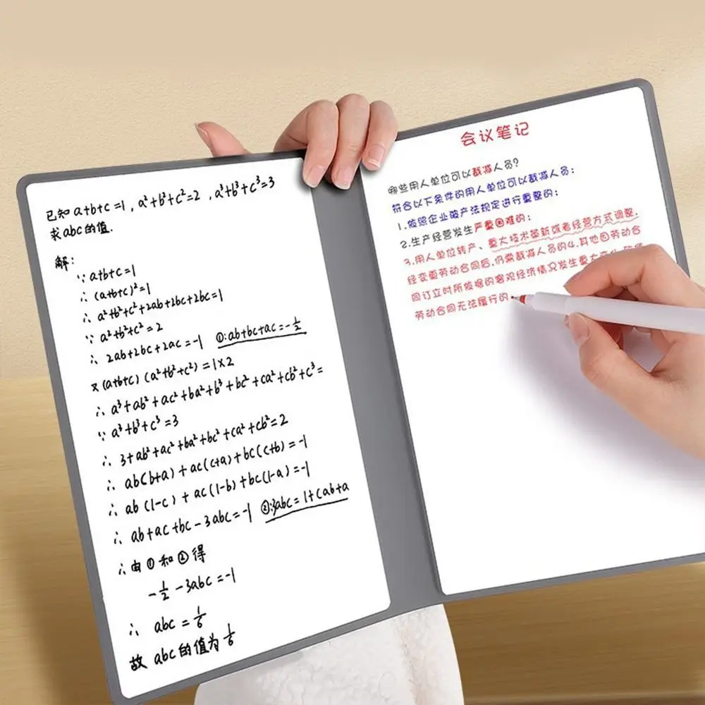 ポータブルレザーホワイトボードノートブック、ウィークリープランナー、メモ帳、ホワイトボードペン付きライティングボード、追跡布、a4、a5、ポータブル