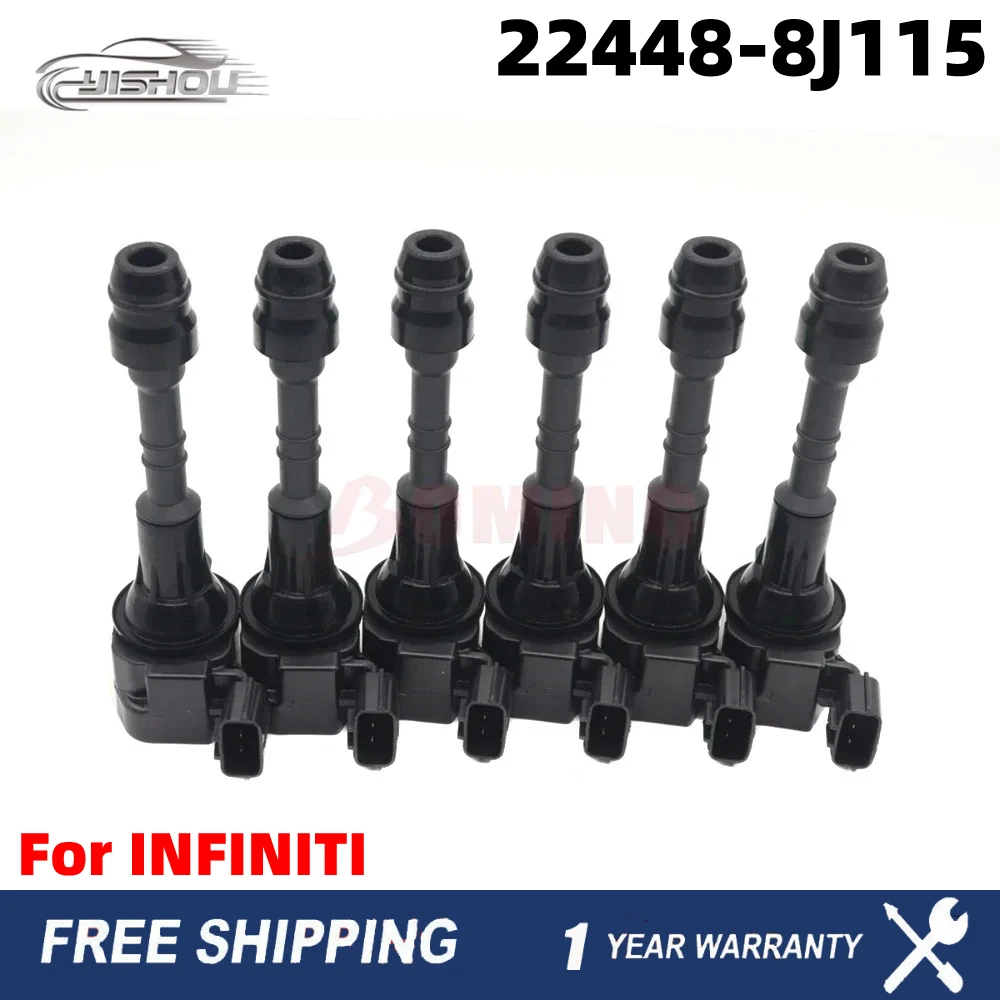 

For INFINITI I35 QX4 SUZUKI EQUATOR NISSAN ALTIMA FRONTIER MAXIMA MURANO NV1500 NV2500 NV3500 1/6pcs Ignition Coil 22448-8J115