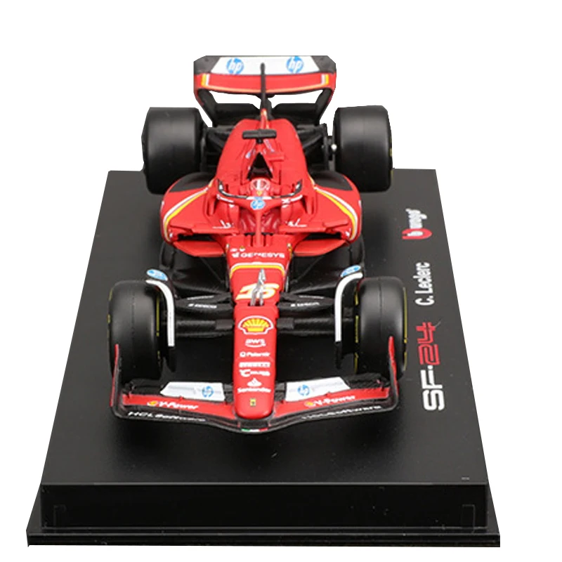 Bburago 1:43 Red Bull Racing RB20 F1 Model #1 #11 Ferrari SF24 16# 55# Alloy Car 2024 Season Formula Racing Redbull Die Cast Toy