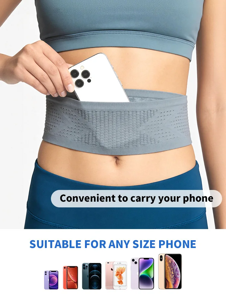 Unisex Multifunctional Lightweight Running Waist Pack Portable Phone Bag for Outdoor Sports Cycling Hiking Marathon Jogging
