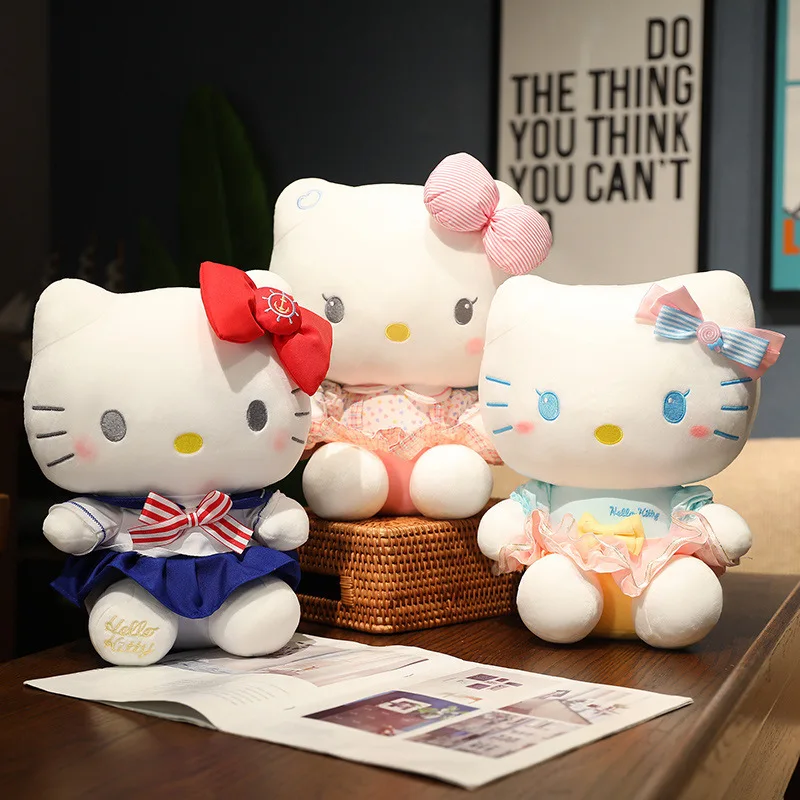 

Aoger Sanrio animation peripherals hellokitty cross-dressing series plush toy dolls girls gifts children's companionship comfort