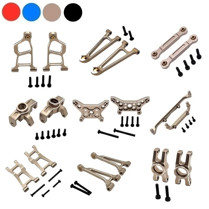 

Metal Upgrade Parts Set Steering Cup Front Rear Suspension Arm Body Mount Link Rod for MJX Hyper Go 14211 RC Car OP Accessories