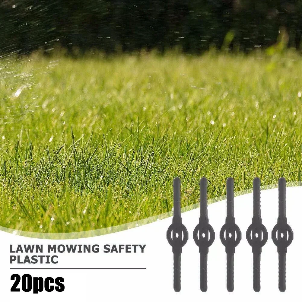 20pcs Plastic Grass Trimmer Blades Lawn Mower Blade Cordless Trimmer Garden Tool Lawn Mower Trimmer Accessories