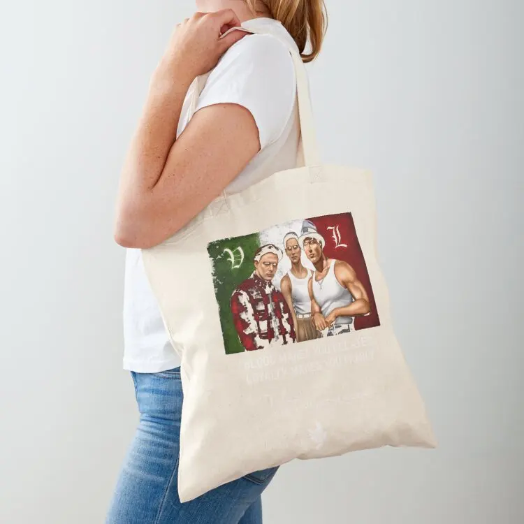 

Blood Make You Related - Blood In Films Blood Out - Loyalty Make You Family Tote Bag hand bag custom fabric bag canvas tote