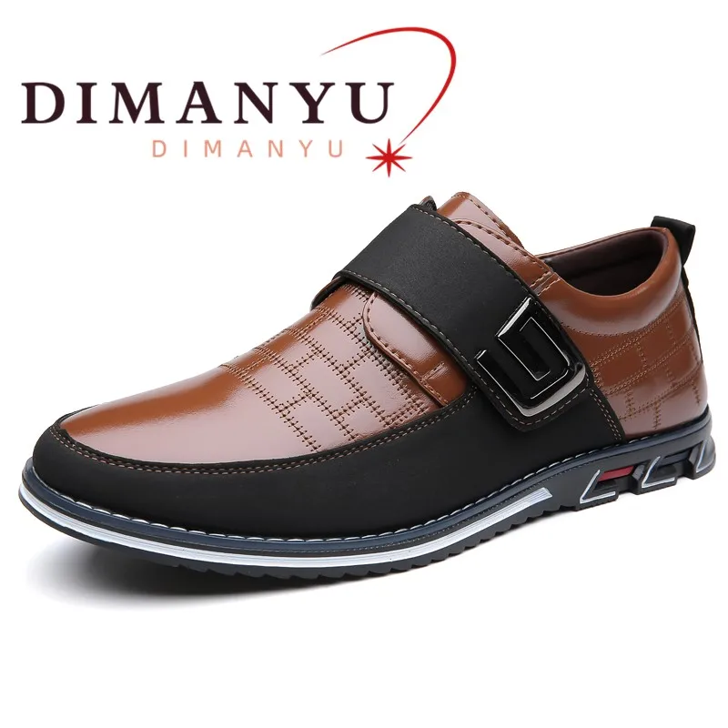 DIMANYU Men Casual Dress Shoes Loafers Slip‑On Large Size Shoes Man Non‑Slip Business Daily Walking Footwear For Male