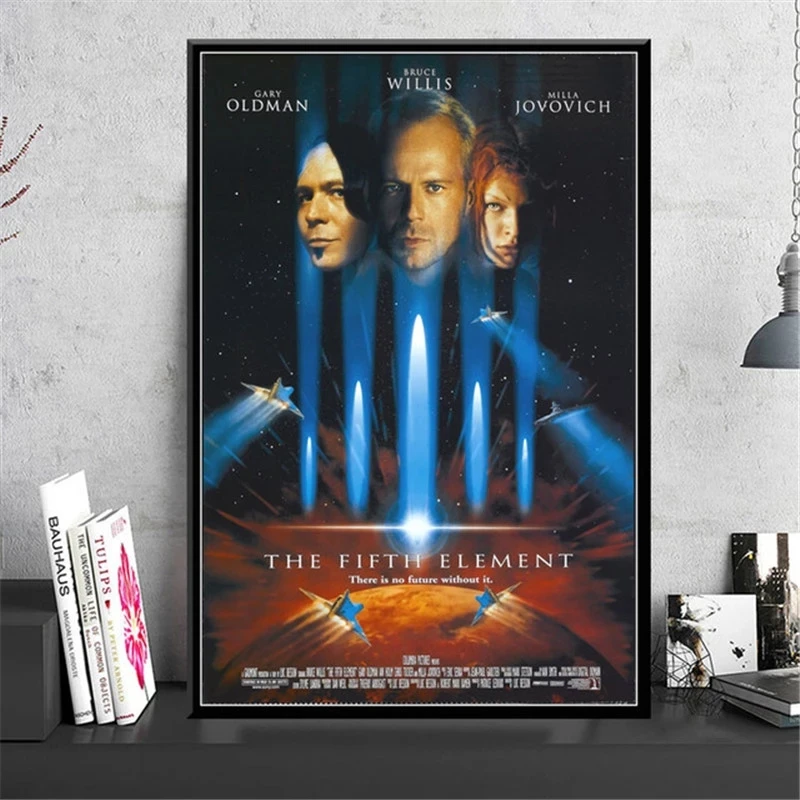 The Fifth Element Classic Sci-Fi Movie Poster And Prints Art Paintings Canvas Printings Wall Pictures Home Decor obrazy plakat