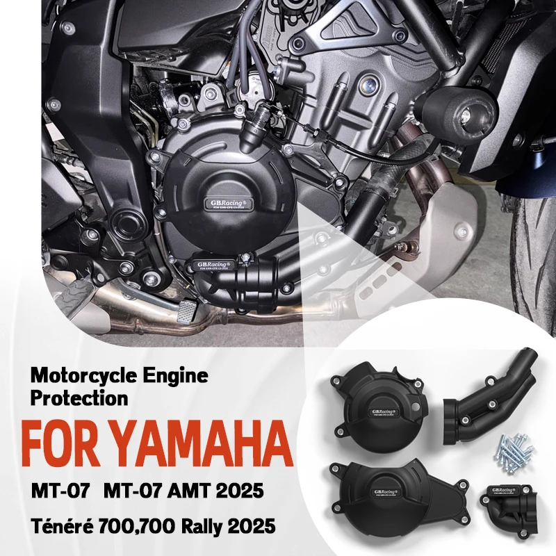

motorcycles accessories For YAMAHA 2025 Ténéré 700/700 Rally Motorcycle Engine Protection GBRacing Secondary & Clutch Covers