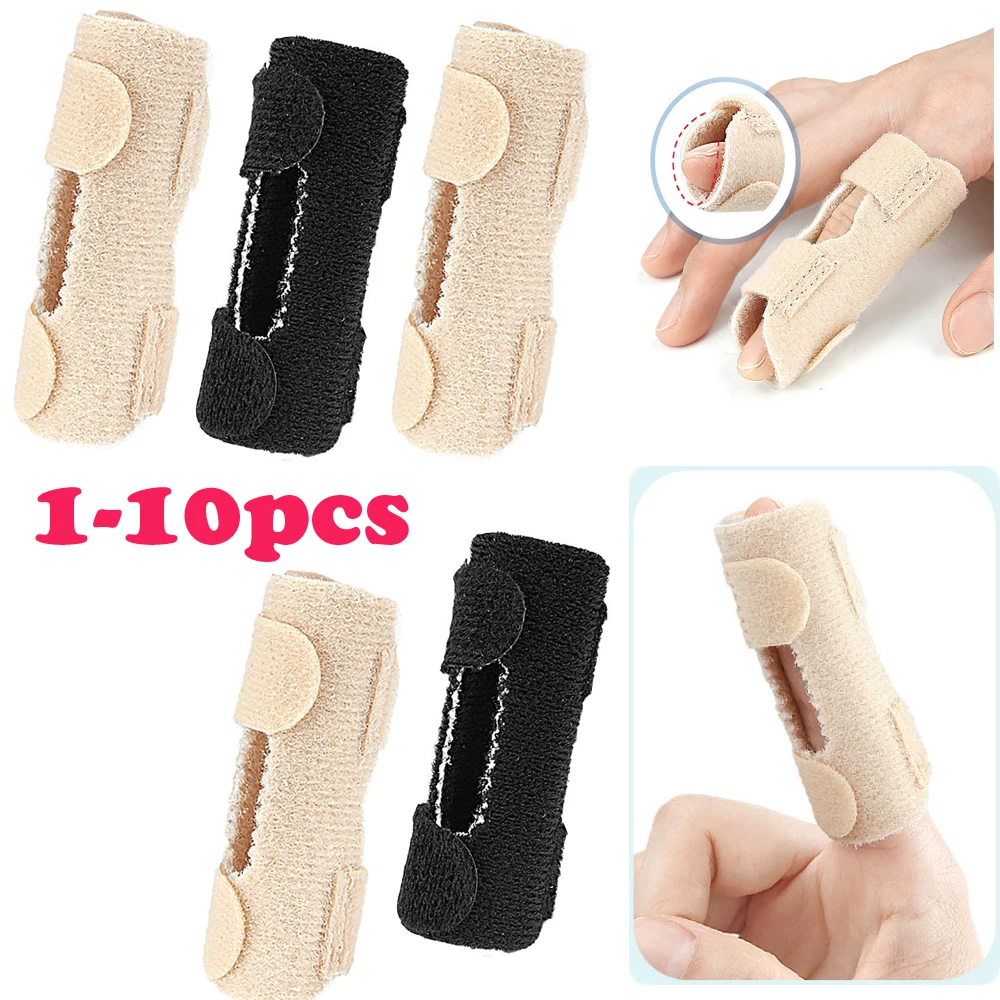 

1-10 шт. регулируемый растяжение связок, шина для перелома пальцев, корректор для облегчения боли, триггер, фиксирующая шина для пальцев, выпрямляющий бандаж