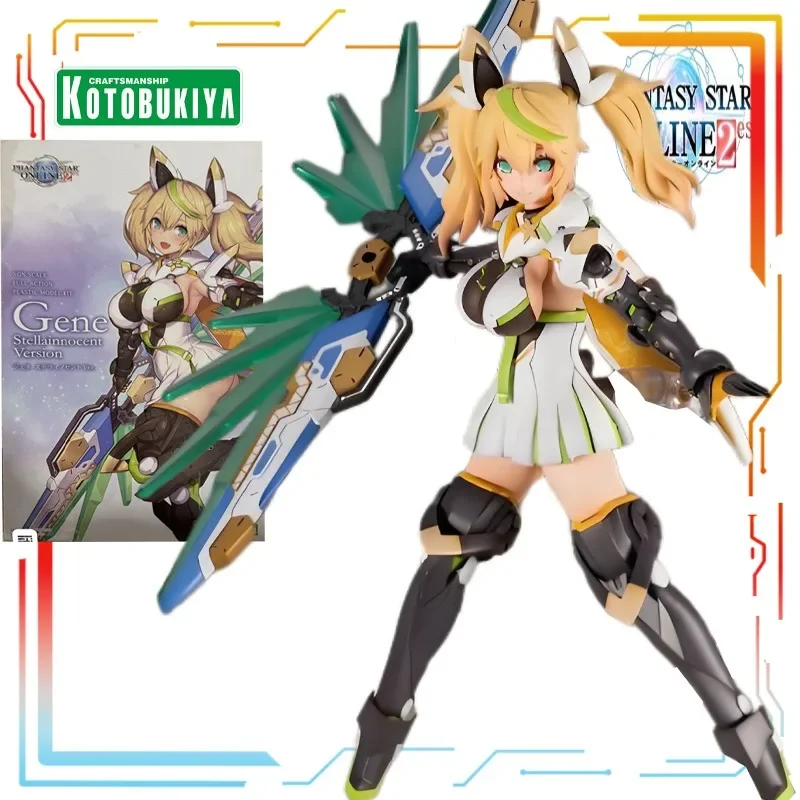 `In Stock Kotobukiya PSO2es Gene Plastic Model Kit Phantasy Star Online 2 Es Anime Character Assembly Model Collectible Toy Gift