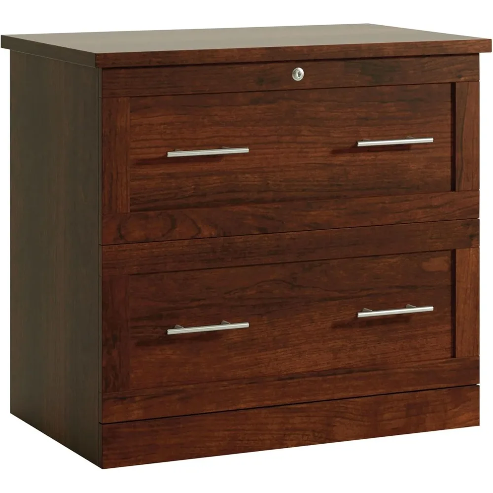 29.5 Wide x 18.5 Deep Cherry Lateral 2-Drawer File Cabinet
