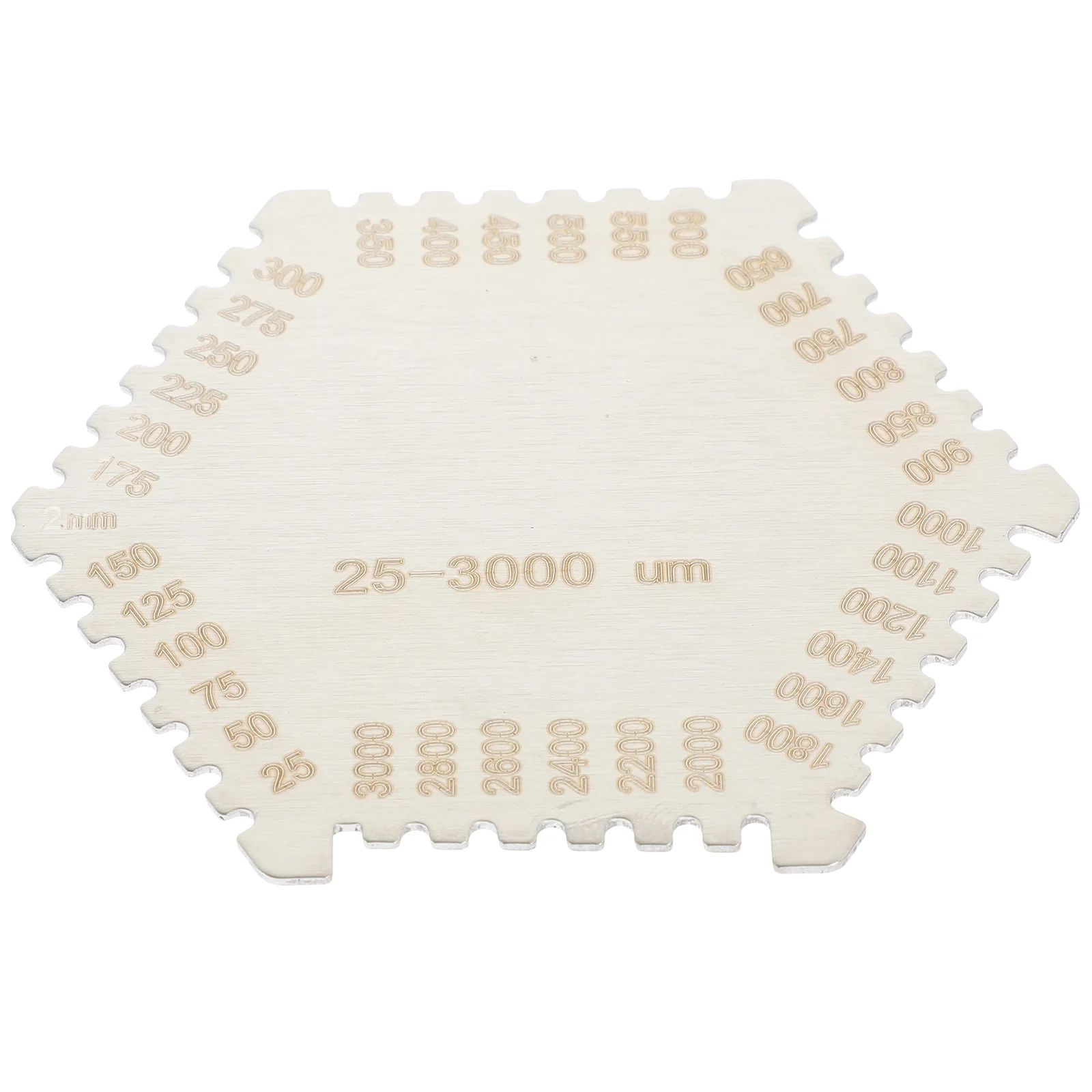 المهنية الفولاذ المقاوم للصدأ قياس سمك الفيلم الرطب أداة قياس عالية الدقة لتطبيقات الطلاء الصناعي الصلب