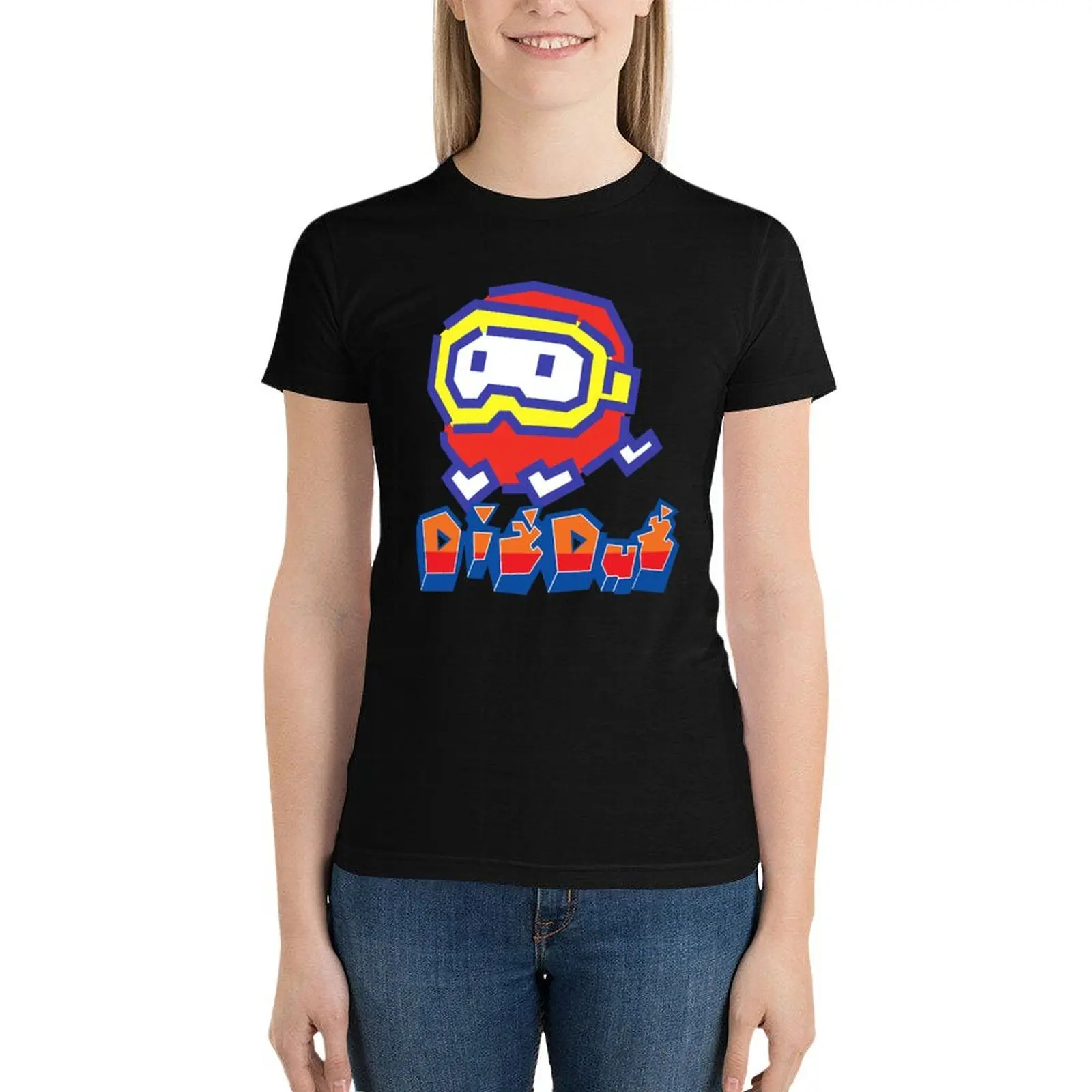 The Great Retro Arcade Dig Dug Video Game Birthday T-Shirt summer top hippie clothes aesthetic clothes funny Woman T-shirts