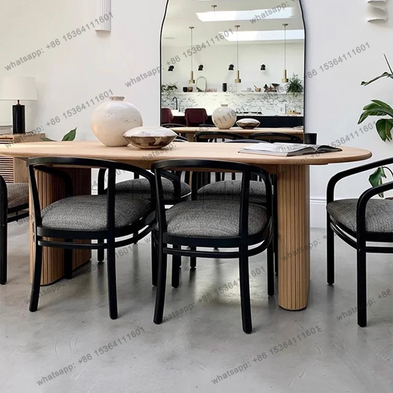 FG Restaurant Luxury Dining Table Makeup Living Room Wood Modern Dining Table Luxury Center Dressing Muebles Commercial Furnitur
