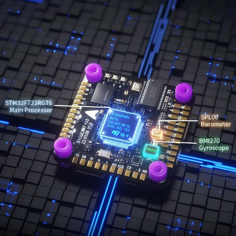 Controlador de vôo Radiolink F405 Open Source Ardupilot Betaflight INAV 6 canais FC, SBUS/CRSF para drone de corrida, quadricóptero