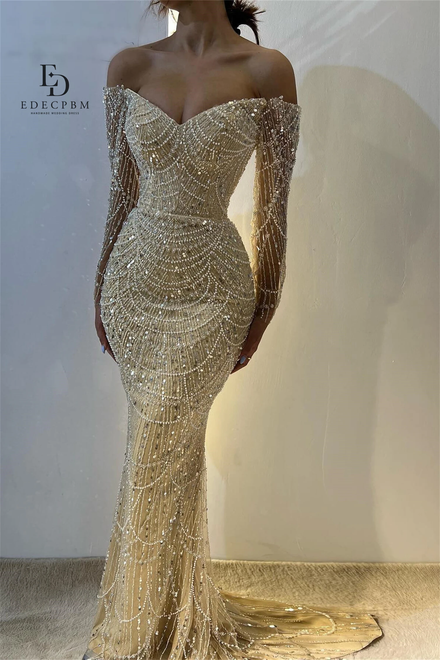 

EDECPBM Customized Prom Dress Wedding Dresses for Parties Mermaid Special Occasion Dress Sharon Happy Evening Dresses Luxury