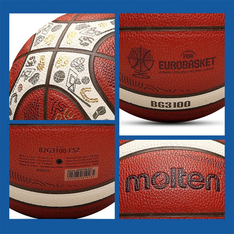 2025 Molten Basketball Balls High Quality Official Size 7 PU Indoor Outdoor Men Basketball Training Match Game Baloncesto