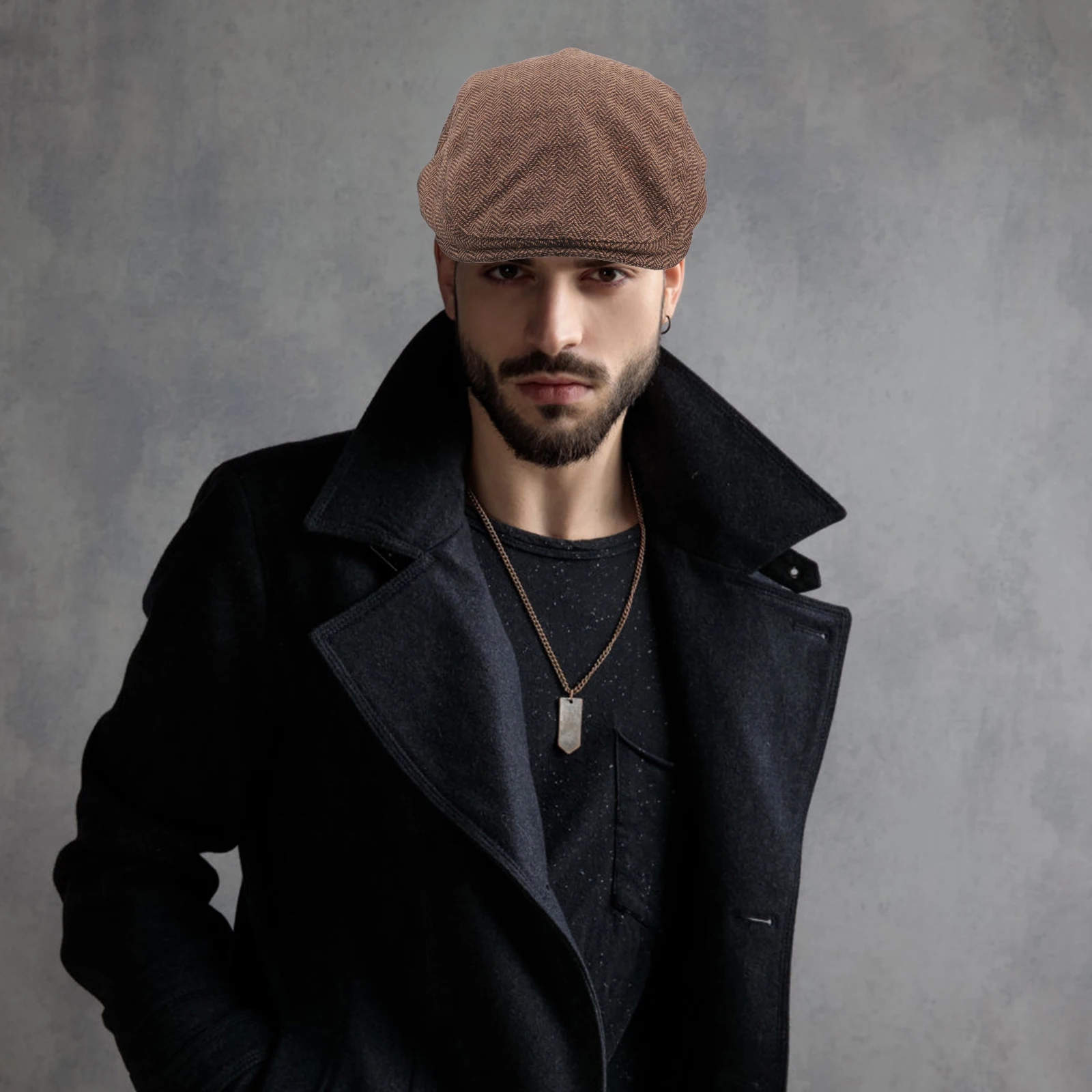 

Hat Adjustable Vintage Cap Outdoor Warm Winter Autumn Comfortable Durable Beret For Men Fashionable Beanie Cap Outdoor Beret